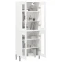 Hohes weißes Sperrholz-Sideboard 69,5 x 34 x 180 cm von vidaXL, Sideboards - Ref: Foro24-3198281, Preis: 182,79 €, Rabatt: %
