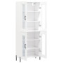 Aparador alto madera contrachapada blanco 69,5x34x180 cm de vidaXL, Aparadores - Ref: Foro24-3198281, Precio: 185,18 €, Descu...