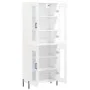 Hohes weißes Sperrholz-Sideboard 69,5 x 34 x 180 cm von vidaXL, Sideboards - Ref: Foro24-3198281, Preis: 182,79 €, Rabatt: %