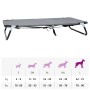 Cama para perro Gris Claro 105 x 65 x 18 cm Tela Oxford y Acero