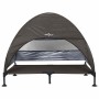Cama Elevada para Perros Marrón 127 x 81 x 108 cm Tela y acero