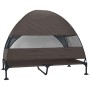 Cama Elevada para Perros Marrón 127 x 81 x 108 cm Tela y acero