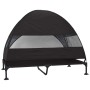 Cama Elevada para Perros Negro 127 x 81 x 108 cm Tela y acero
