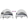Cama Elevada para Perros Manual Gris plata 127 x 81 x 108 cm