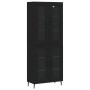 Aparador alto madera contrachapada negro 69,5x34x180 cm de vidaXL, Aparadores - Ref: Foro24-3198290, Precio: 188,54 €, Descue...