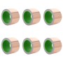 Cinta de cobre de doble cara 6 pcs Cobre 2000 x 7 cm Cobre