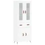 Aparador alto madera contrachapada blanco 69,5x34x180 cm de vidaXL, Aparadores - Ref: Foro24-3198505, Precio: 161,12 €, Descu...