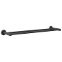 Soporte para toallas Negro 61 x 14.5 x 5 cm Acero inoxidable