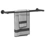 Soporte para toallas Negro 61 x 14.5 x 5 cm Acero inoxidable