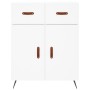 Hohes weißes Sperrholz-Sideboard 69,5 x 34 x 180 cm von vidaXL, Sideboards - Ref: Foro24-3198505, Preis: 163,46 €, Rabatt: %