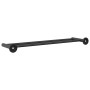 Soporte para toallas Negro 61 x 14.5 x 5 cm Acero inoxidable