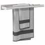 Soporte para toallas Plateado 40 x 9 x 4 cm Acero inoxidable