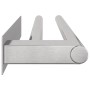 Soporte para toallas Plateado 40 x 9 x 4 cm Acero inoxidable