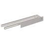 Soporte para toallas Plateado 40 x 9 x 4 cm Acero inoxidable