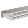 Soporte para toallas Plateado 40 x 9 x 4 cm Acero inoxidable