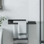 Soporte para toallas Negro 40 x 9 x 4 cm Acero inoxidable