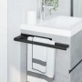 Soporte para toallas Negro 40 x 9 x 4 cm Acero inoxidable