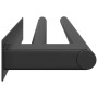Soporte para toallas Negro 40 x 9 x 4 cm Acero inoxidable