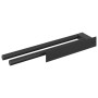 Soporte para toallas Negro 40 x 9 x 4 cm Acero inoxidable