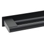 Soporte para toallas Negro 40 x 9 x 4 cm Acero inoxidable