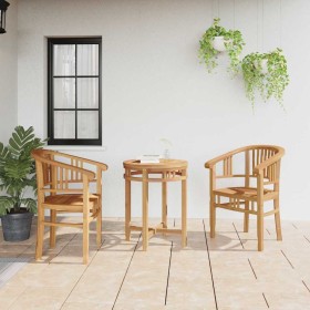 Sillas de jardín 2 pcs Marrón 63 x 58 x 89 cm