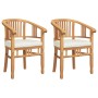 Sillas de jardín 2 pcs Marrón 63 x 58 x 89 cm