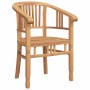 Sillas de jardín 2 pcs Marrón 63 x 58 x 89 cm