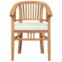 Sillas de jardín 2 pcs Marrón 63 x 58 x 89 cm