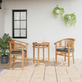 Sillas de jardín 2 pcs Marrón 63 x 58 x 89 cm