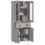 Hohes Sideboard aus sonomagrauem Sperrholz, 69,5 x 34 x 180 cm von vidaXL, Sideboards - Ref: Foro24-3198511, Preis: 165,55 €,...