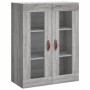 Hohes Sideboard aus sonomagrauem Sperrholz, 69,5 x 34 x 180 cm von vidaXL, Sideboards - Ref: Foro24-3198511, Preis: 165,55 €,...