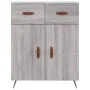 Aparador alto madera contrachapada gris sonoma 69,5x34x180 cm de vidaXL, Aparadores - Ref: Foro24-3198511, Precio: 164,33 €, ...