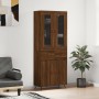 Hohes Sideboard Sperrholz braune Eiche 69,5x34x180 cm von vidaXL, Sideboards - Ref: Foro24-3198512, Preis: 168,59 €, Rabatt: %