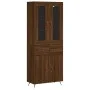 Tall brown oak plywood sideboard 69.5x34x180 cm by vidaXL, Sideboards - Ref: Foro24-3198512, Price: 166,04 €, Discount: %