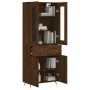 Tall brown oak plywood sideboard 69.5x34x180 cm by vidaXL, Sideboards - Ref: Foro24-3198512, Price: 166,04 €, Discount: %
