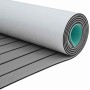 Piso para Barco gris claro y negro 240 x 90 cm Espuma EVA