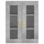 Aparador alto madera contrachapada gris hormigón 69,5x34x180 cm von vidaXL, Sideboards - Ref: Foro24-3198517, Preis: 161,16 €...