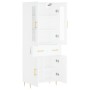 Tall white plywood sideboard 69.5x34x180 cm by vidaXL, Sideboards - Ref: Foro24-3198521, Price: 196,58 €, Discount: %