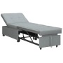 Sofá cama Gris claro 194 x 67 x 37 cm tela
