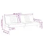 Hellgraues Schlafsofa aus Stoff von vidaXL, Sofas - Ref: Foro24-351881, Preis: 255,79 €, Rabatt: %