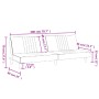 Light gray fabric sofa bed by vidaXL, Sofas - Ref: Foro24-351881, Price: 260,03 €, Discount: %