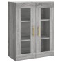Aparador alto madera contrachapada gris sonoma 69,5x34x180 cm de vidaXL, Aparadores - Ref: Foro24-3198527, Precio: 169,58 €, ...