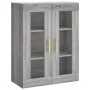 Aparador alto madera contrachapada gris sonoma 69,5x34x180 cm de vidaXL, Aparadores - Ref: Foro24-3198527, Precio: 165,24 €, ...