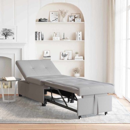 Sofá cama Gris 194 x 67 x 37 cm tela