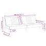 Schlafsofa aus dunkelgrauem Stoff von vidaXL, Sofas - Ref: Foro24-351882, Preis: 276,32 €, Rabatt: %