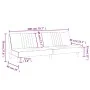 Schlafsofa aus dunkelgrauem Stoff von vidaXL, Sofas - Ref: Foro24-351882, Preis: 271,48 €, Rabatt: %