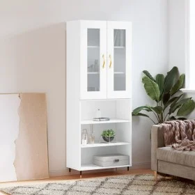 Tall white plywood sideboard 69.5x34x180 cm by vidaXL, Sideboards - Ref: Foro24-3198705, Price: 141,09 €, Discount: %