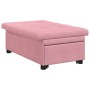 Sofá Cama Rosa 67 x 194 x 38 cm Terciopelo