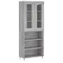Hohes Sideboard Sonoma graues Sperrholz 69,5x34x180 cm von vidaXL, Sideboards - Ref: Foro24-3198711, Preis: 129,37 €, Rabatt: %