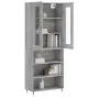 Tall gray Sonoma plywood sideboard 69.5x34x180 cm by vidaXL, Sideboards - Ref: Foro24-3198711, Price: 129,37 €, Discount: %
